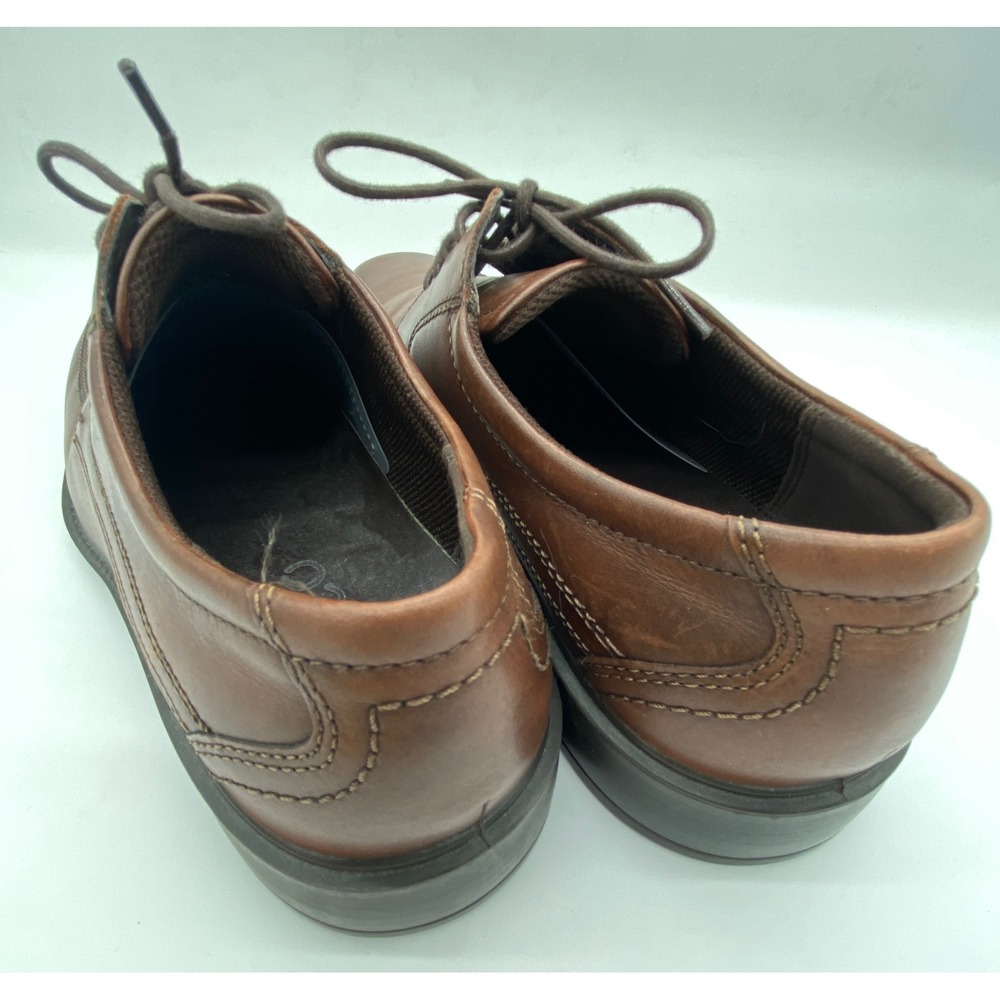 ECCO Mens Brown Leather Helsinki Dress Shoes Size 44 US 10-10. - Picture 6 of 6